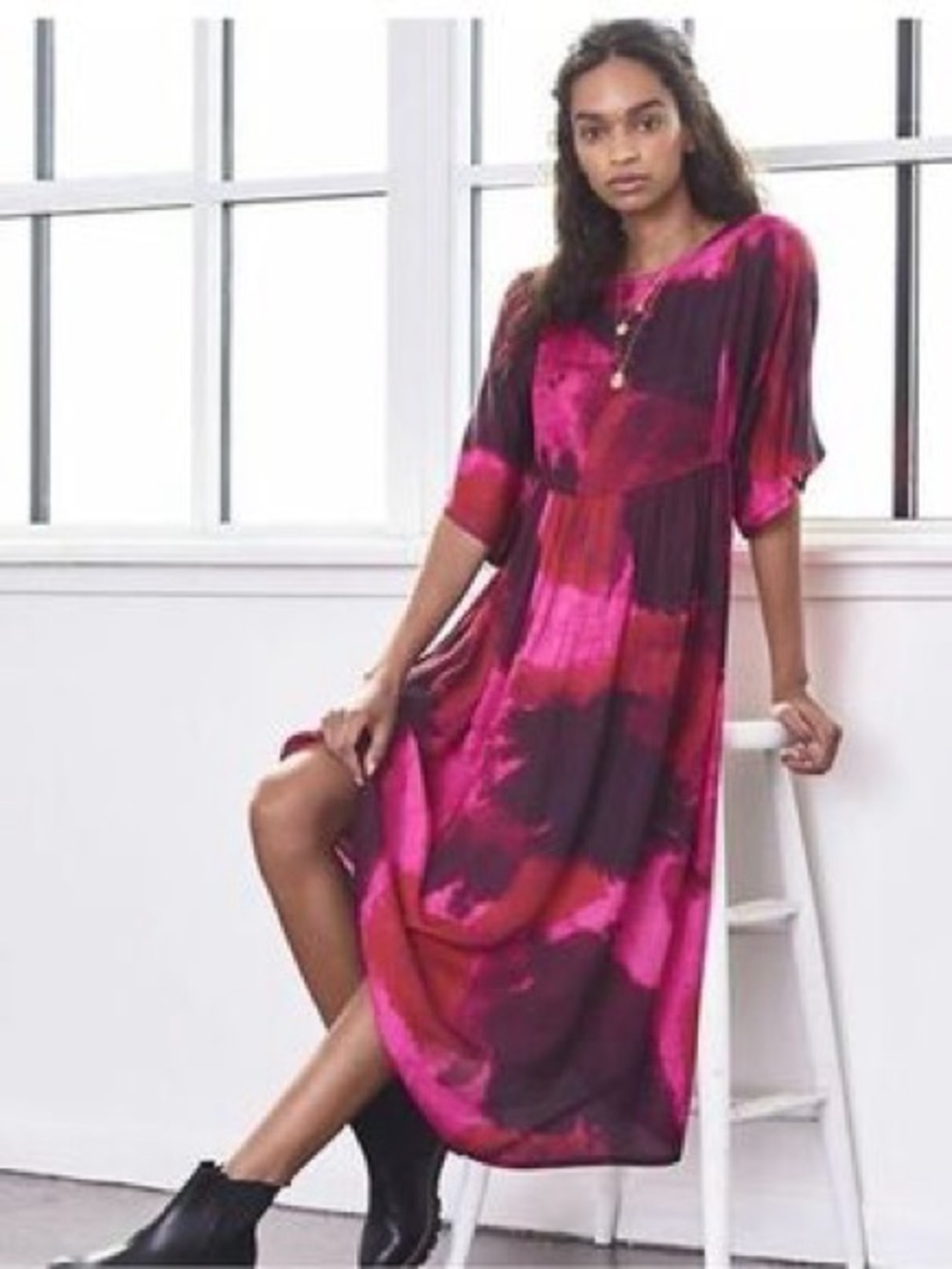 Norblack Norwhite Lysander Tie Dye Dress. Size Small.